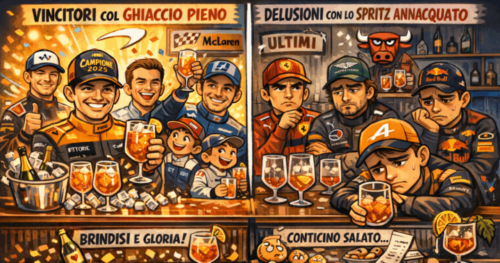 Vincitori col ghiaccio pieno, perdenti con lo spritz annacquato – la F1 2025 raccontata dal bancone