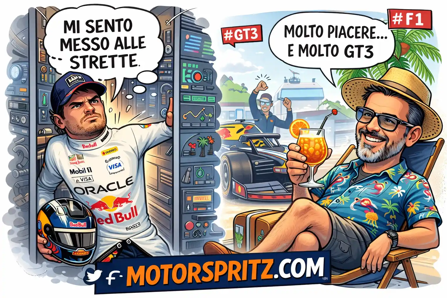 Spritz amaro, paddock nervoso: Verstappen pensa all’addio (e io non so se brindare o sospirare)